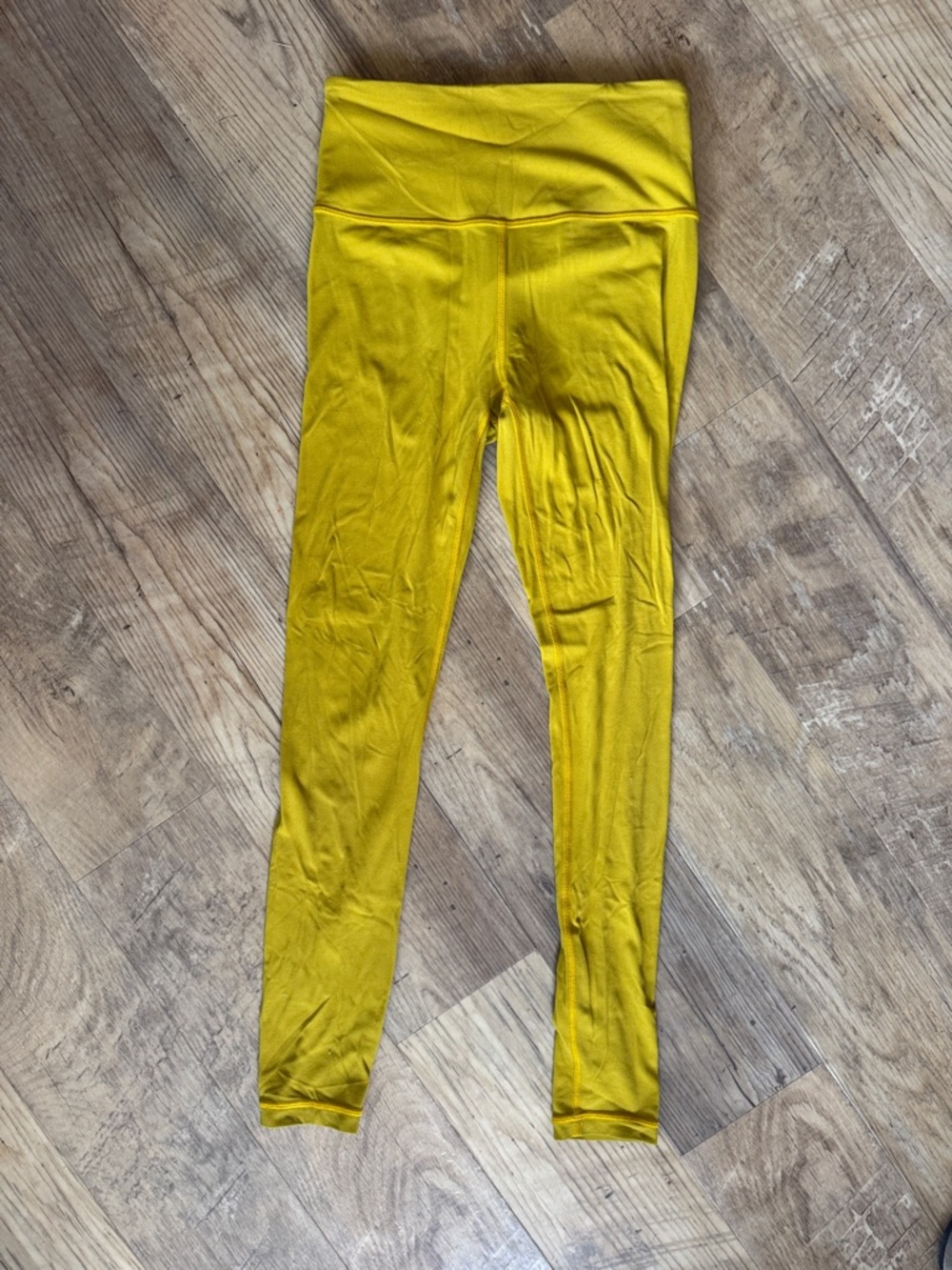 Athleta Mustard Yellow Gold High-Waist Leggings Size XS